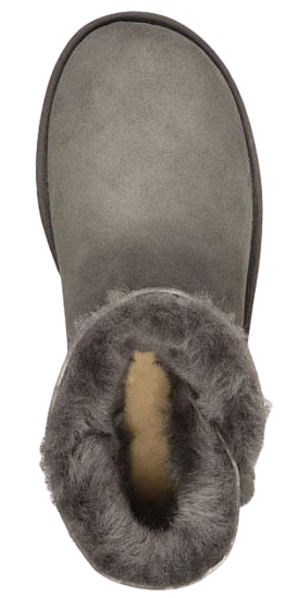Ботинки женские UGG Mini Bailey Button Ii Grey - Фото 3 большая