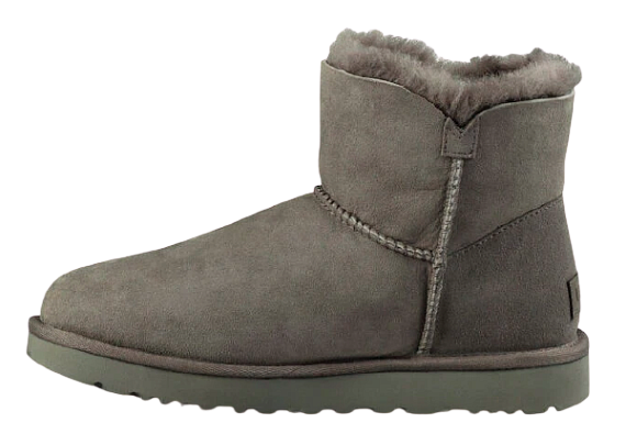 Ботинки женские UGG Mini Bailey Button Ii Grey - Фото 5 большая