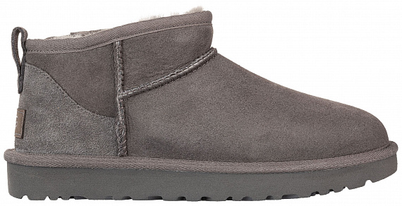 Ботинки женские UGG Classic Ultra Mini Grey - Фото 1 большая