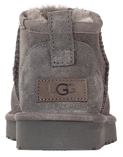 Ботинки женские UGG Classic Ultra Mini Grey - Фото 3 большая