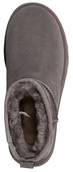 Ботинки женские UGG Classic Ultra Mini Grey - Фото 4 большая