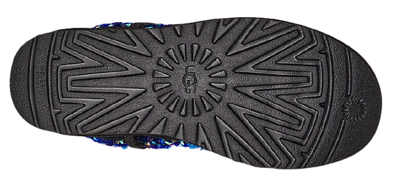 Ботинки женские UGG Classic Mini Stellar Sequin Black - Фото 2 большая