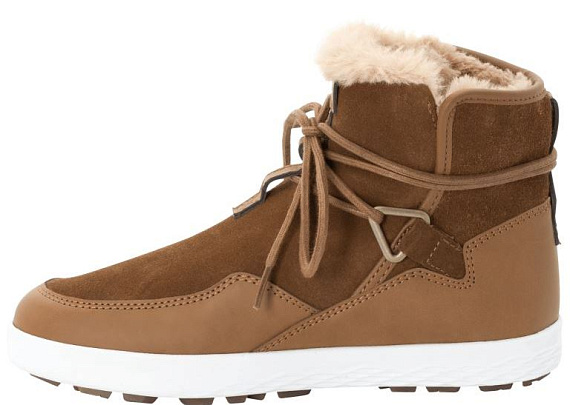 Ботинки женские Jack Wolfskin Auckland WT Texapore Desert Brown/White - Фото 4 большая
