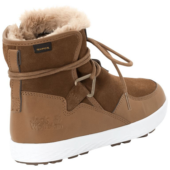 Ботинки женские Jack Wolfskin Auckland WT Texapore Desert Brown/White - Фото 5 большая