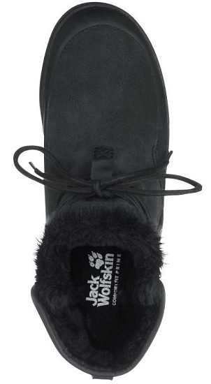Ботинки женские Jack Wolfskin Auckland WT Texapore Black/Black - Фото 3 большая