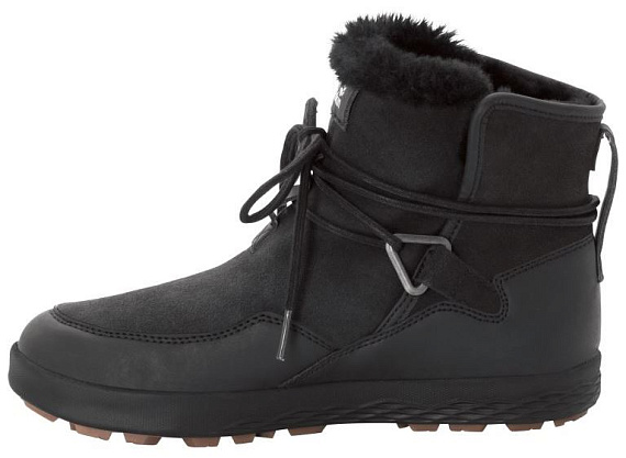 Ботинки женские Jack Wolfskin Auckland WT Texapore Black/Black - Фото 4 большая