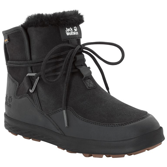 Ботинки женские Jack Wolfskin Auckland WT Texapore Black/Black - Фото 5 большая