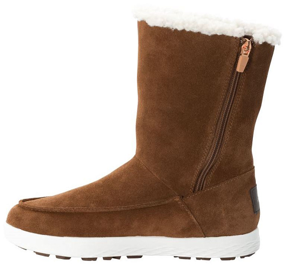 Ботинки женские Jack Wolfskin Auckland WT Texapore High Desert Brown/White - Фото 4 большая