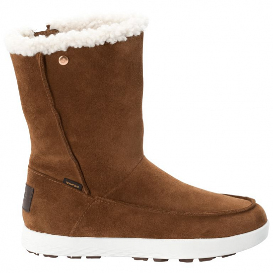 Ботинки женские Jack Wolfskin Auckland WT Texapore High Desert Brown/White - Фото 1 большая