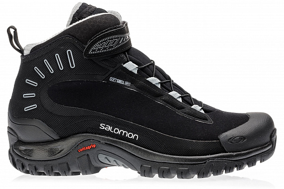 Ботинки женские Salomon Deemax 3 TS WP Black/Black/Alloy - Фото 1 большая