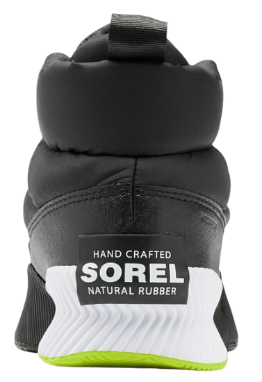Ботинки женские Sorel Out N About Iii Puffy Zip Wp Black/White - Фото 3 большая