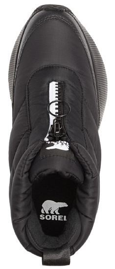 Ботинки женские Sorel Out N About Iii Puffy Zip Wp Black/White - Фото 5 большая