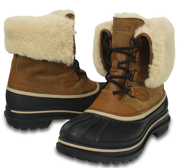 Ботинки женские Crocs AllCast II Luxe Boot Wheat - Фото 2 большая
