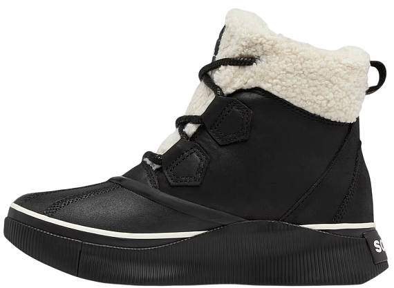 Ботинки женские Sorel Out N About IV Chillz Wp Black/ Chalk - Фото 5 большая