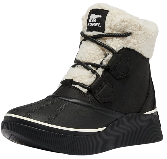 Ботинки женские Sorel Out N About IV Chillz Wp Black/ Chalk - Фото 9 большая