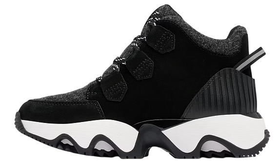 Ботинки женские Sorel Kinetic Impact Caribou Plus Wp Black/ Sea Salt - Фото 6 большая