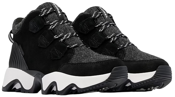 Ботинки женские Sorel Kinetic Impact Caribou Plus Wp Black/ Sea Salt - Фото 8 большая