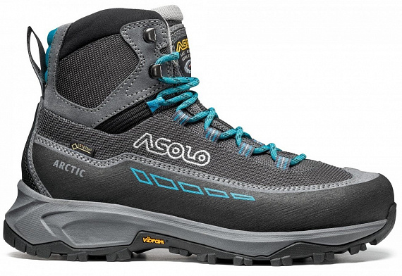 Ботинки женские Asolo Arctic GV ML Grey/Gunmetal/Blue Peacock - Фото 1 большая