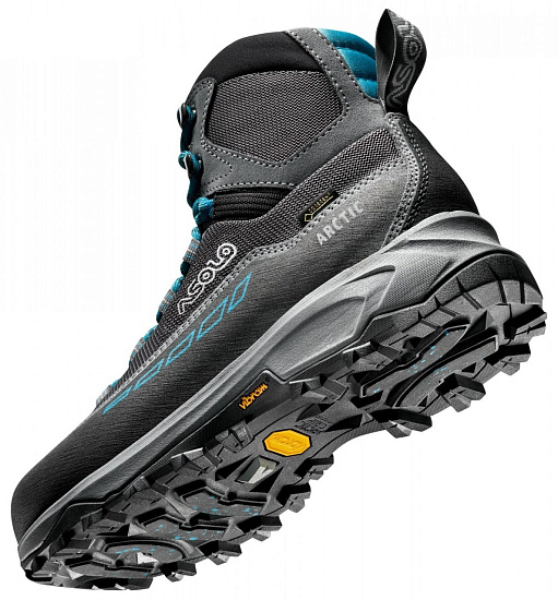 Ботинки женские Asolo Arctic GV ML Grey/Gunmetal/Blue Peacock - Фото 2 большая
