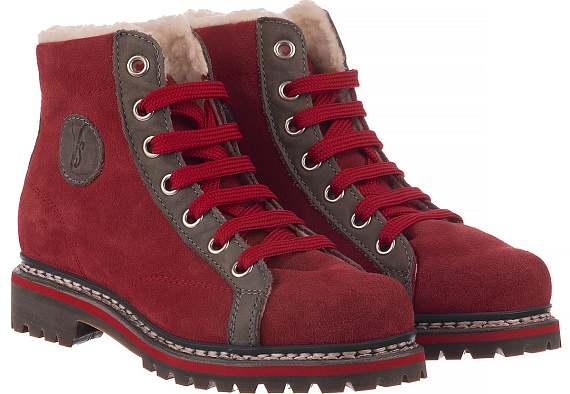 Ботинки женские Ventesima Strada Parkour Red Suede - Фото 2 большая