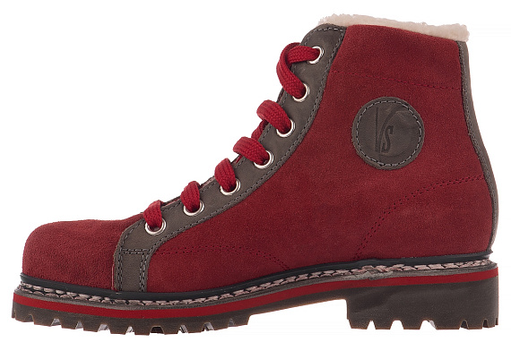Ботинки женские Ventesima Strada Parkour Red Suede - Фото 3 большая