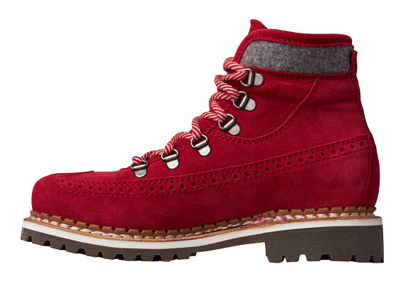 Ботинки женские Ventesima Strada Vip Red Suede - Фото 2 большая