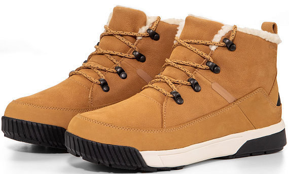 Ботинки женские The North Face Sierra Mid Lace WP Almond Butter/Tnf black - Фото 3 большая