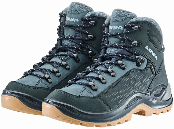 Ботинки женские Lowa Renegade Warm Gtx Mid Navy/Ice Blue - Фото 2 большая