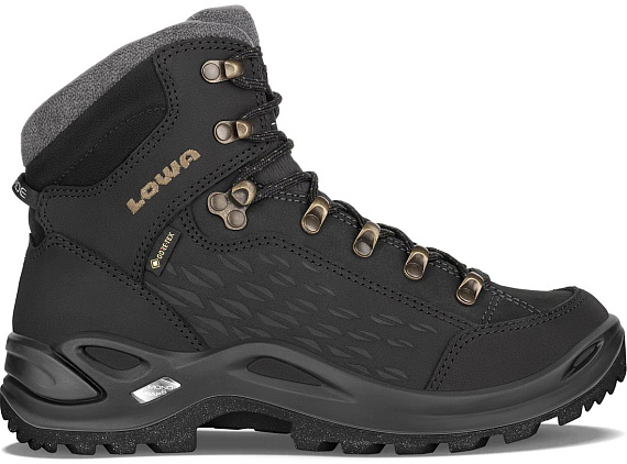 Ботинки женские Lowa Renegade Warm Gtx Mid Black/Champagne - Фото 1 большая