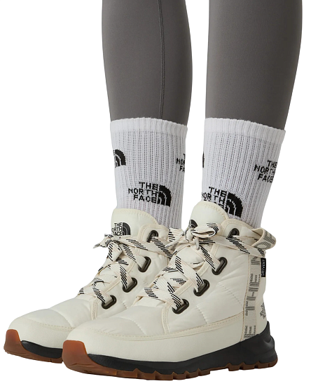 Ботинки женские The North Face Thermaball Lace Up Luxe WP Gardenia White/Tnf Black - Фото 2 большая
