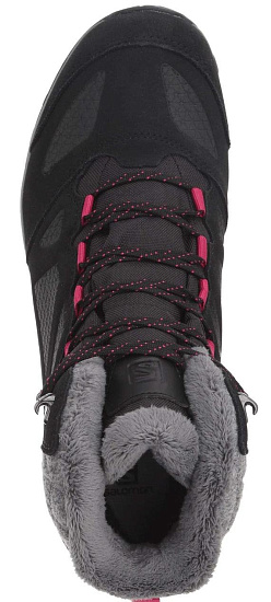 Ботинки женские Salomon Ellipse Winter GTX Black/Phantom/Cerise - Фото 5 большая