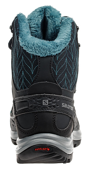 Ботинки женские Salomon Kaina Mid GTX Phantom/Black/Hydro - Фото 4 большая