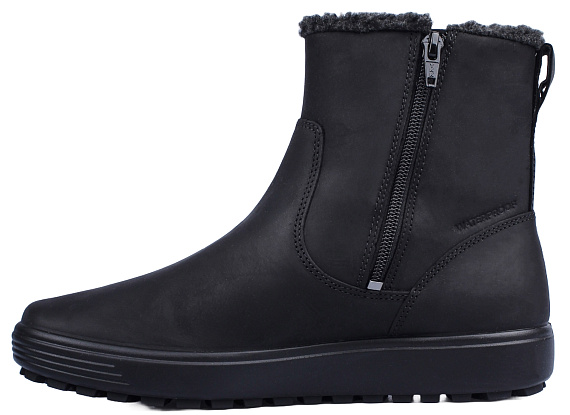 Ботинки женские Ecco Soft 7 Tred Black - Фото 2 большая