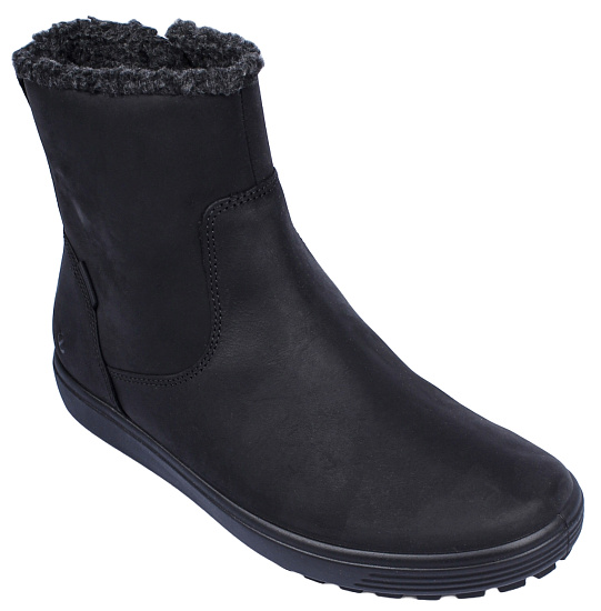 Ботинки женские Ecco Soft 7 Tred Black - Фото 6 большая