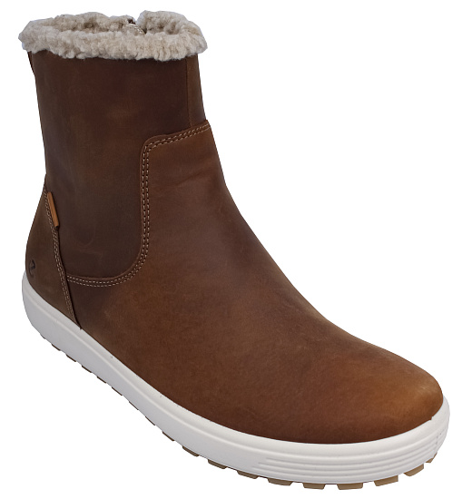 Ботинки женские Ecco Soft 7 Tred Beige - Фото 6 большая