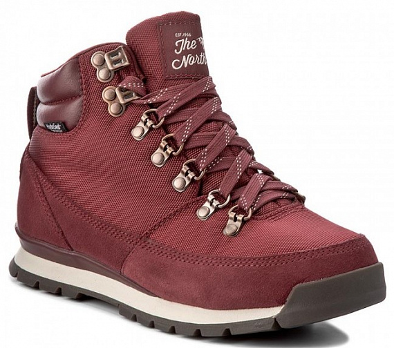 Ботинки женские The North Face Back-To-Berkeley Redux Barolo Red/Vintage White - Фото 1 большая