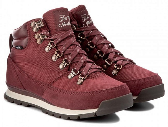 Ботинки женские The North Face Back-To-Berkeley Redux Barolo Red/Vintage White - Фото 2 большая
