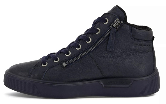 Ботинки женские Ecco Street Tray Navy - Фото 3 большая