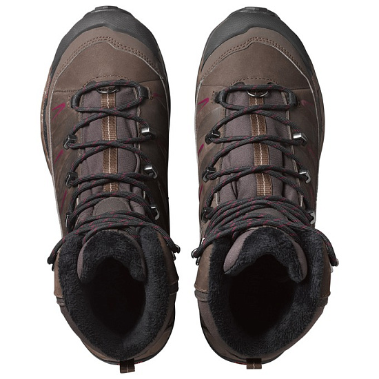 Ботинки женские Salomon X Ultra Winter CS WP Brown - Фото 3 большая
