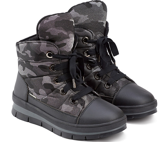 Ботинки женские Jog Dog Moon Walker Ecostep Lurex Blk Camouflage - Фото 2 большая