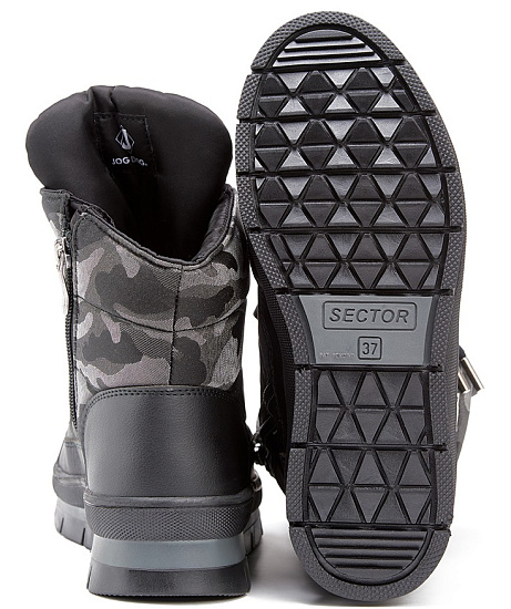 Ботинки женские Jog Dog Moon Walker Ecostep Lurex Blk Camouflage - Фото 4 большая