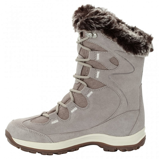 Ботинки женские Jack Wolfskin Glacier Bay Texapore High Light Grey / Champagne - Фото 3 большая