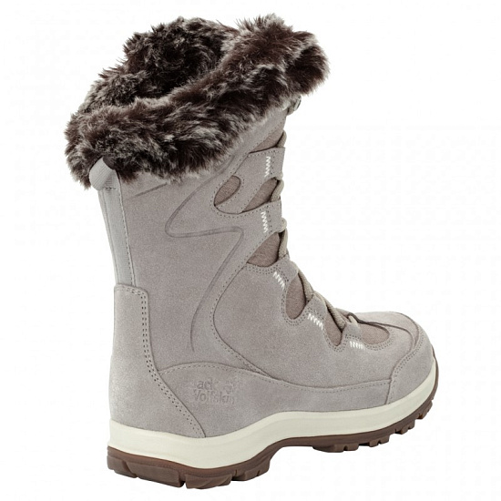 Ботинки женские Jack Wolfskin Glacier Bay Texapore High Light Grey / Champagne - Фото 4 большая