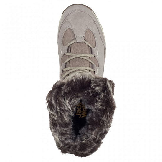 Ботинки женские Jack Wolfskin Glacier Bay Texapore High Light Grey / Champagne - Фото 6 большая