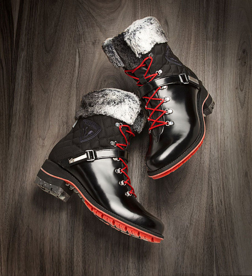 Ботинки женские Rossignol 1907 Megeve Shiny Black - Фото 2 большая