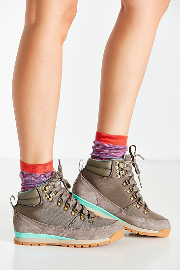 Ботинки женские The North Face Back-To-Berkeley Redux Morel Brown/Surf Green - Фото 3 большая