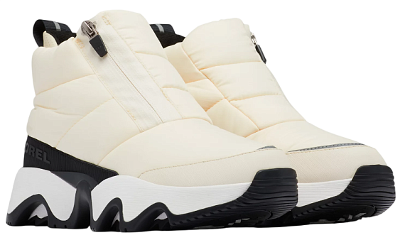 Cапоги женские Sorel Kinetic Impact Puffy Zip Wp Chalk/Black - Фото 2 большая