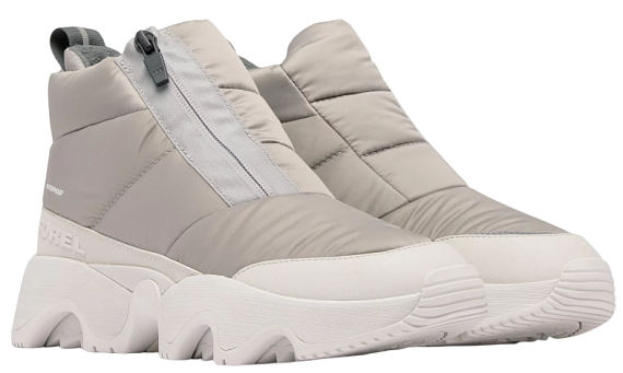 Cапоги женские Sorel Kinetic Impact Puffy Zip Wp Chrome Grey/Moonstone - Фото 2 большая