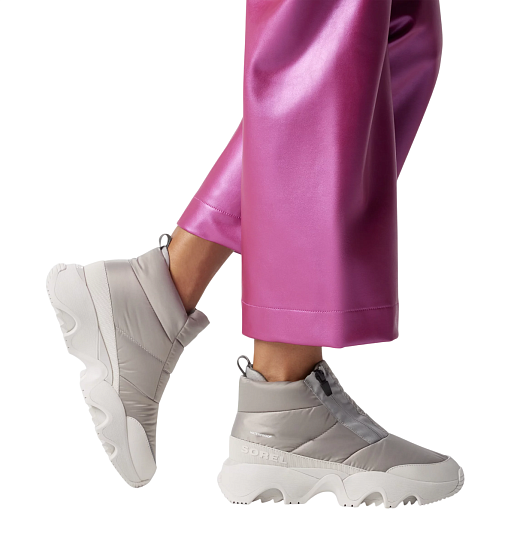 Cапоги женские Sorel Kinetic Impact Puffy Zip Wp Chrome Grey/Moonstone - Фото 8 большая