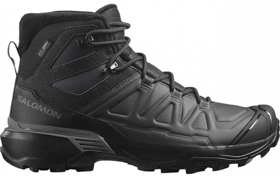 Ботинки женские Salomon X Ultra Snowpilot WP Black/Asphalt/Castlerock - Фото 1 большая